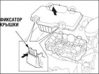 Подкапотная коробка предохранителей
