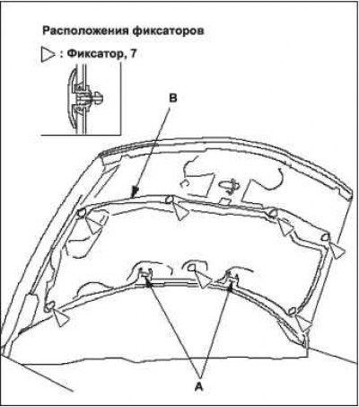 1. Используя съемник фиксаторов, отсоедините…