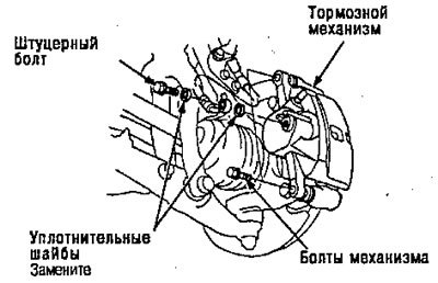 2. Снимите болты механизма, затем снимите…