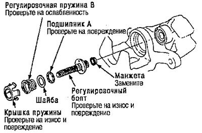 16. Снимите регулировочный болт.