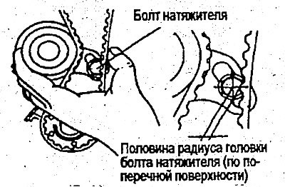 Конец зуба ремня должен 6ыть удален на половину…