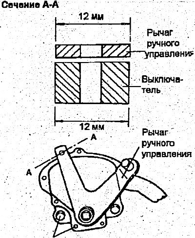 Крепежный болт выключателя коробки передач —…