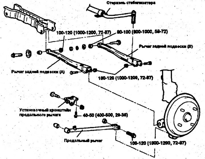 Акцент хендай передняя подвеска тагаз схема