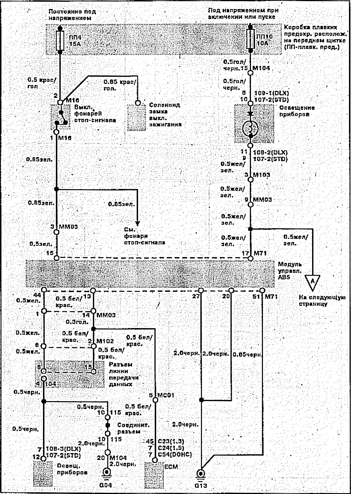 Схема тормозной системы хендай соната тагаз