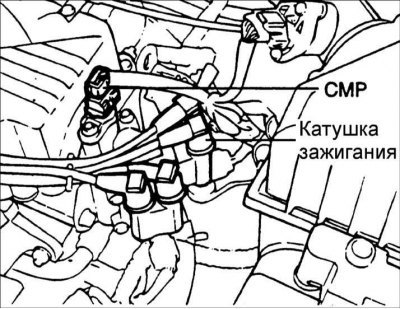 12. Установите катушку зажигания.