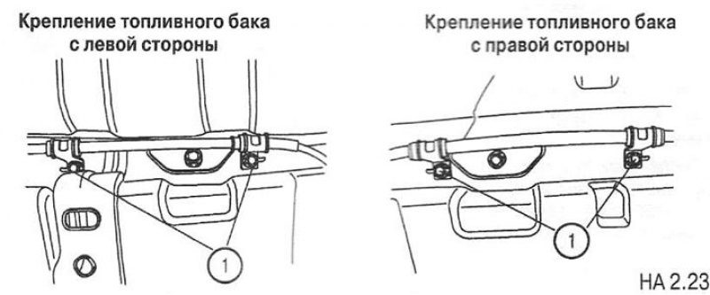 4. Открутите винты кронштейнов (1) и снимите…