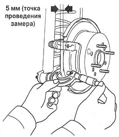Примечание: тормозные диск и колодки заменяются…