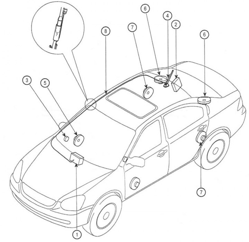 Аудиосистема. Снятие и установка. (Хендай Акцент 3, 2005-2010, бензин ...