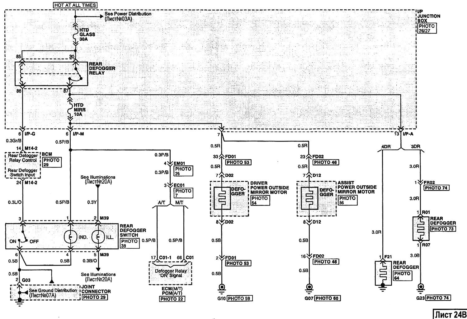 Не работает обогрев заднего стекла хендай акцент тагаз