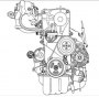Открыть статью Вид двигателя DOHC с передней стороны