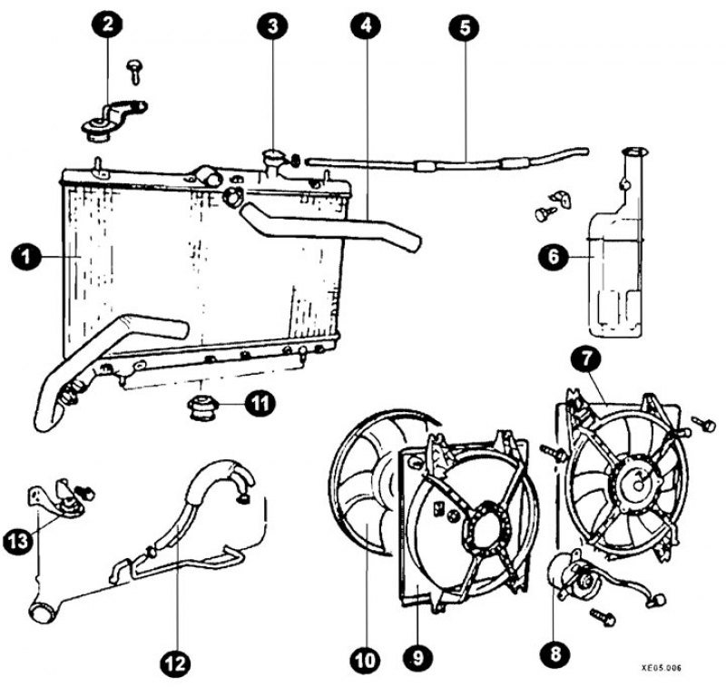 как снять радиатор элантра