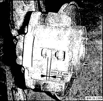 Типичная проверка износа накладок