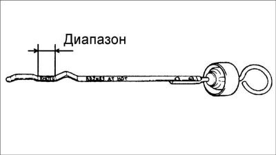 9. Надежно вставьте щуп для измерения уровня…