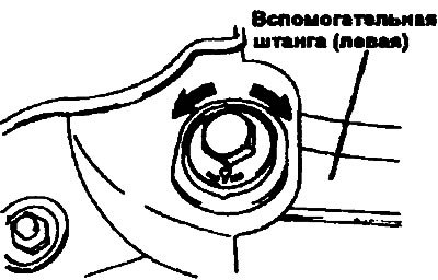 Примечание. Болт крепления вспомогательной штанги…