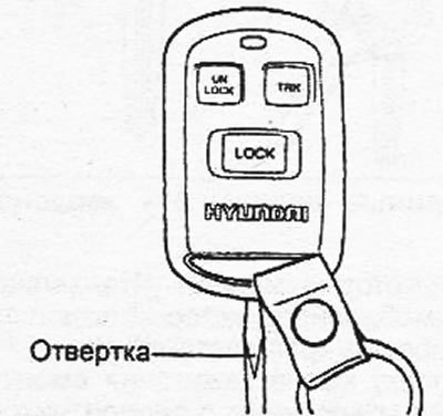 1. Разъедините корпус передатчика с помощью…