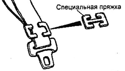 Закрепите детское сиденье ремнем за специальное…