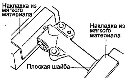 б) Постепенно сжимая тиски, медленно утапливайте…