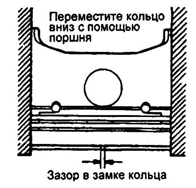 Маслосъемное кольцо: 1,0 мм