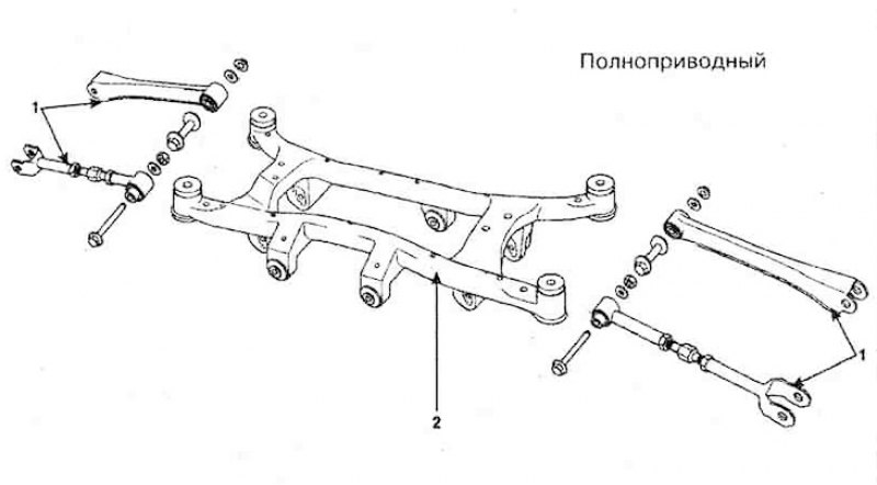Рычаги задней подвески