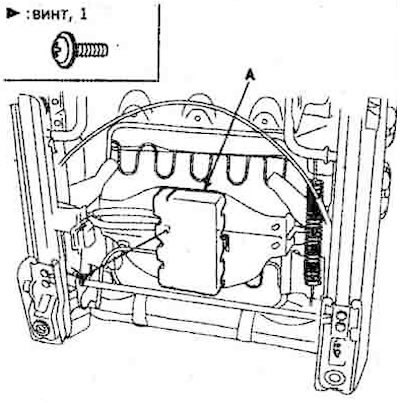 3. Снять коробку штекеров (А).