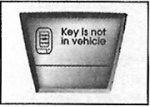 «Key is not in vehicle» (Ключ отсутствует)
