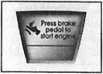 «Press brake pedal to start engine» (Выжмите…