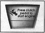 «Press cluch pedal to start engine» (Нажать…