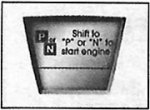 «Shift to »Р« or »N« to start the engine»…