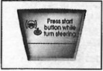«Press start button while turn steering» (Нажмите…