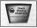 «Check steering wheel lock» (Проверьте блокировку…