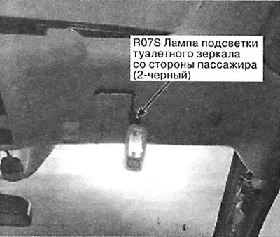 89. Справа спереди обивки потолка
