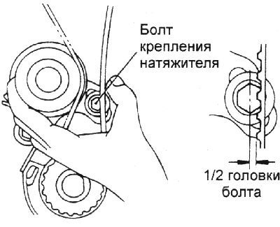 11. Проверьте натяжение зубчатого ремня. При…
