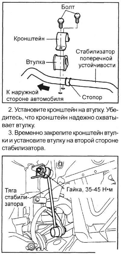 1. Установите втулку с внешней стороны…