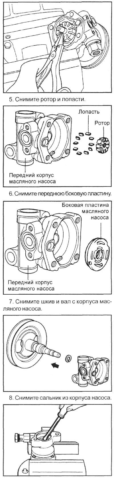 Отсоедините всасывающий фильтр от всасывающей…