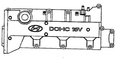 Рис. 2.97. Крышка головки блока цилиндров