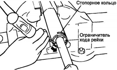 Рис. 5.50. Снятие стопорного кольца
