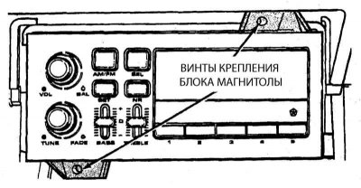 4. Отдайте винты и извлеките магнитолу из…