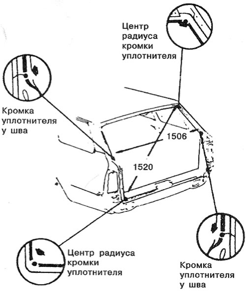 Проем задней двери