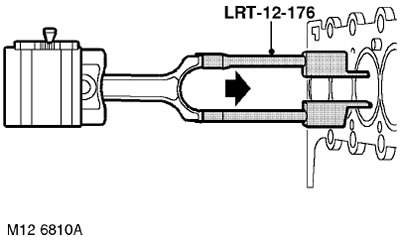 7. Наденьте направляющие LRT-12-176 на шатун,…