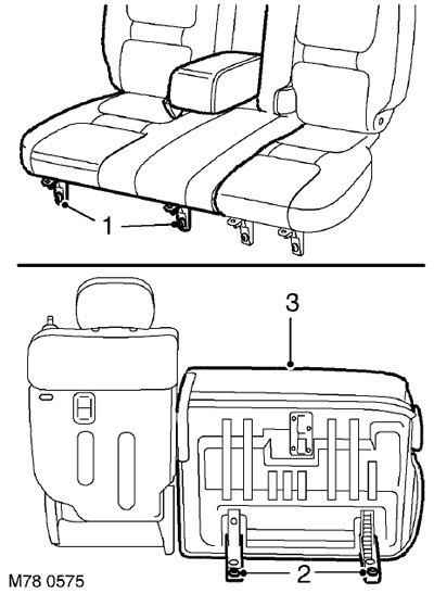 1. Отверните 2 болта Torx крепления петель…