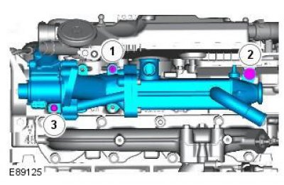 2. Установите охладитель EGR.