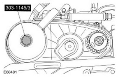 13. Установите специальный инструмент на болт…