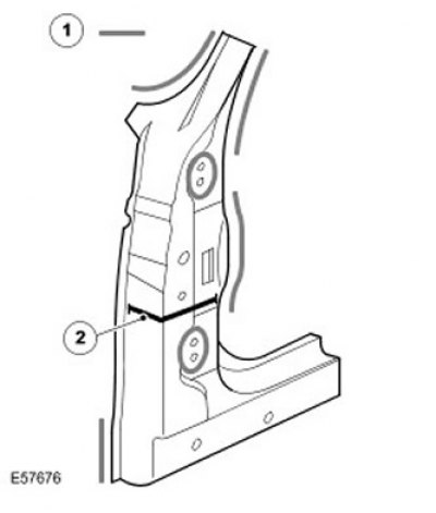 Наружная панель стойки А — снятие и установка