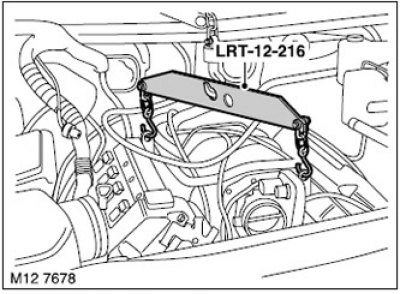 11. Установите приспособление LRT-12-216 на…