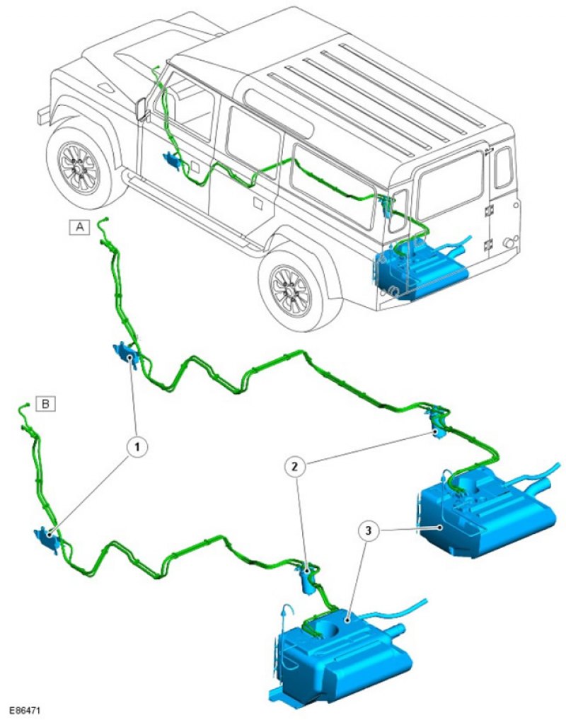 Ремонт топливного бака автомобилей Ленд Ровер Дефендер L316 (90/110/130 ...