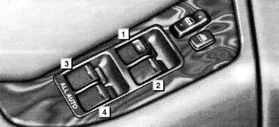 1 - Выключатель стеклоподъёмника водительской…