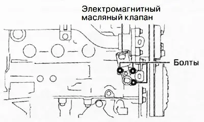 2. Установить электромагнитный масляный клапан и…