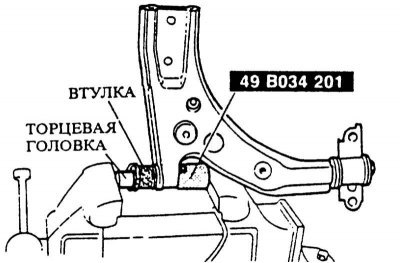 5. Смочить новую втулку небольшим количеством…