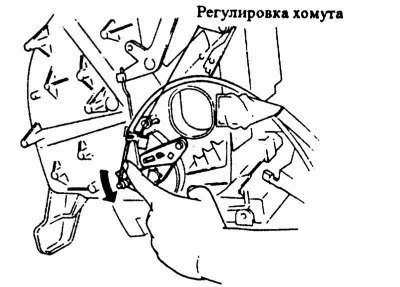 2. Оттянуть рычаг до упора вниз и присоединить…