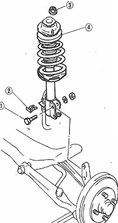 Передняя подвеска мазда 626 gf схема